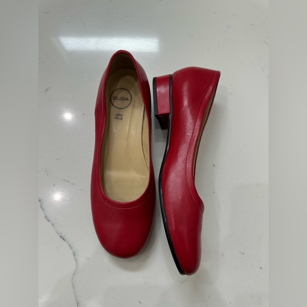 Vera Pelle Bold Red Leather Loafers